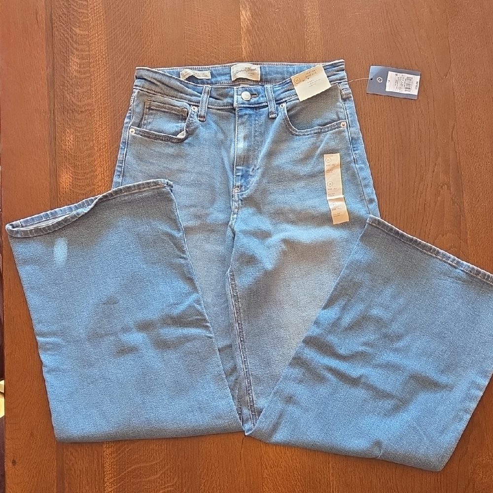 NWT Universal Thread Size 12 Everyday Wide Leg High Rise Jeans - Picture 3 of 6